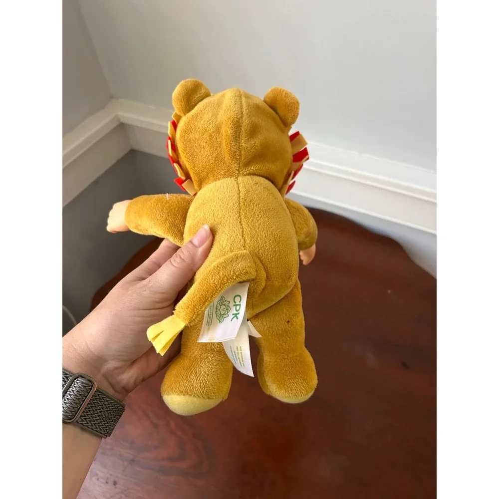 Cabbage Patch Kids Cuties Lion Plush Doll Tan Red Yellow Polka Dot 2021